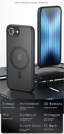 Techsuit Purefrost Magsafe Back Cover Silicone Black (Galaxy Z Fold6)