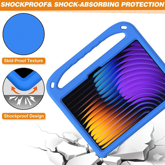 Sonique Jazzy Umschlag Rückseite für Kinder Blau (Xiaomi Pad 7, Pad 7 Pro)