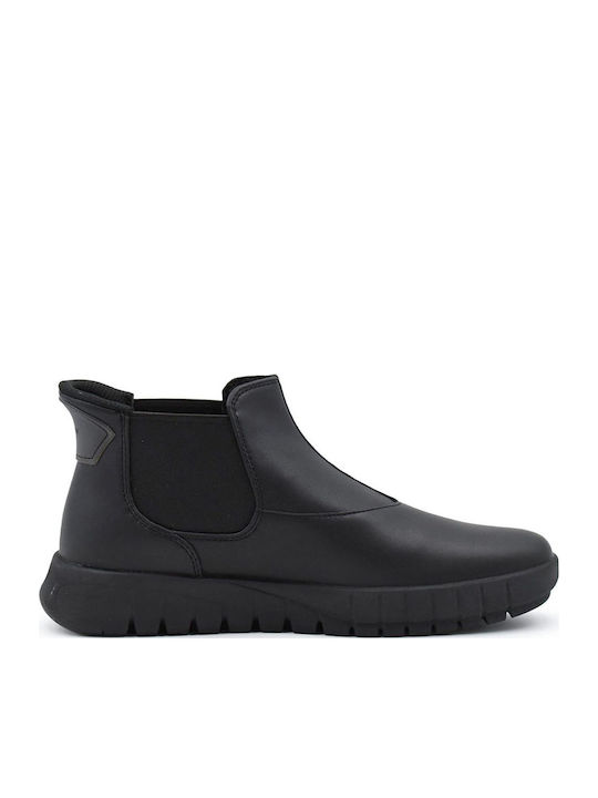 Flextride Plus Leather Women's Ankle Boots Black