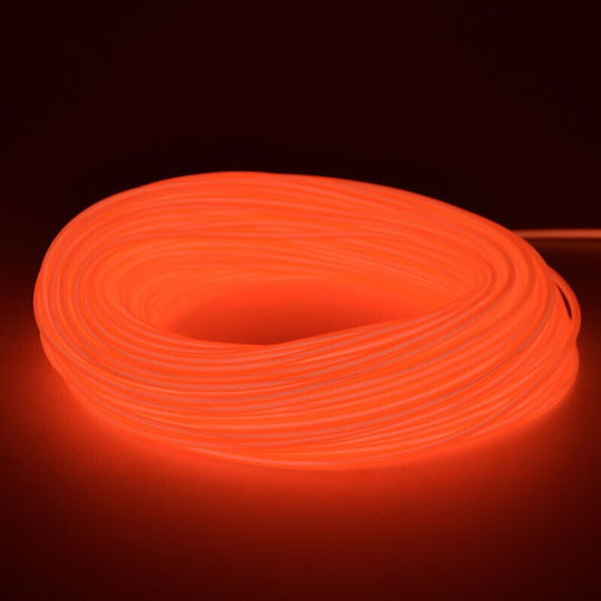 Glowmania Kit Luminiscent El Wire Pentru Reglaj Roți Bicicletă 4 M Lungime Invertori Incluși