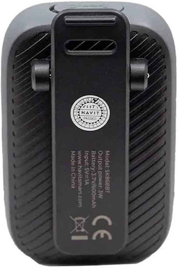 Havit SK868BT Αδιάβροχο Ηχείο Bluetooth 3W με Διάρκεια Μπαταρίας έως 10 ώρες Μαύρο