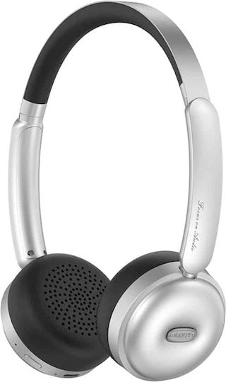 Havit H616BT Ασύρματα Bluetooth On Ear Ακουστικά με 60 ώρες Λειτουργίας Ασημί