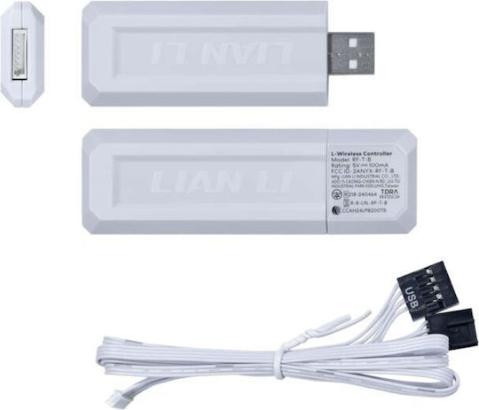 Lian Li Uni Fan Sl-inf Reverse Blade Case Fan 120mm (2300rpm) with ARGB Lighting and 4-Pin PWM / 3-Pin Connection 3pcs White