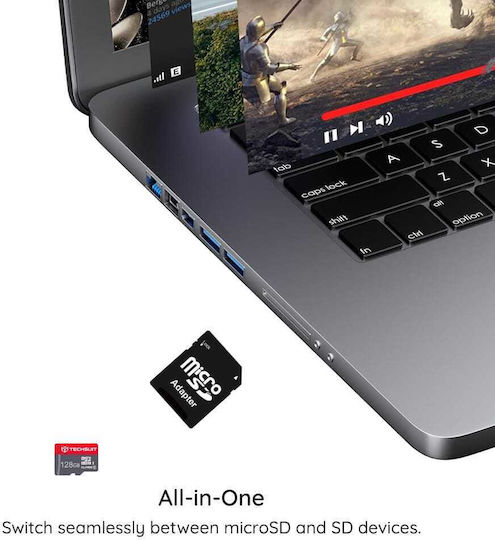 Techsuit microSDHC 64GB Клас 10 100MB/s с Адаптер