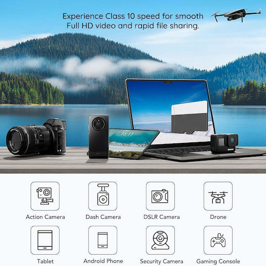 Techsuit microSDHC 32GB Клас 10 10MB/s с адаптер