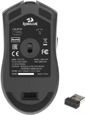 Redragon M995 Fyzu Gaming Ποντίκι 26000 DPI Μαύρο