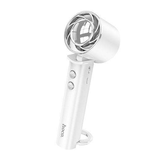 Hoco Ανεμιστηράκι Χειρός USB Αναδιπλούμενο Λευκό GET-HOCO-HX61