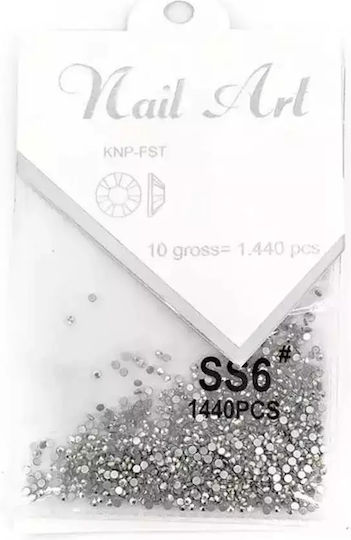 Wd Micro Medium Crystalized Strass Design Pentru Unghii Argintii Ss6 1440 Bucăți