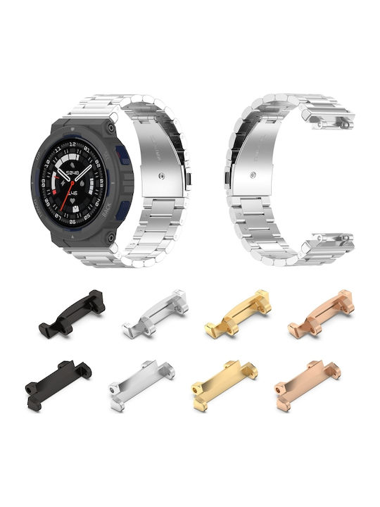 Amazfit Active Edge A2212 1 Paar Metallarmbänder Silber