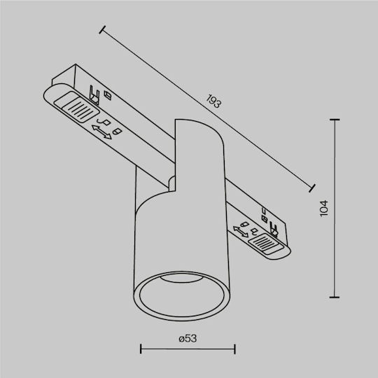 Maytoni LED Warmes Weiß Spot in Bronze Farbe