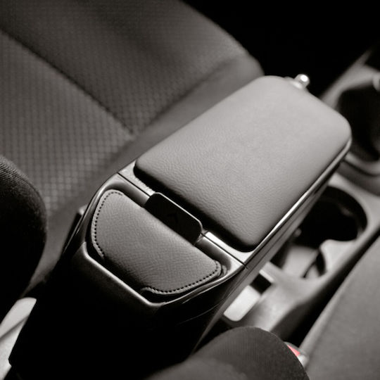 Rati Armster Auto Armlehnenkonsole Leder Kompatibel mit Mini II 2007-2014 Silber Farbe