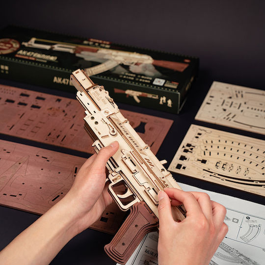 Rokr Παιχνίδι Κατασκευών Ξύλινo AK 47 για Παιδιά 14+ Ετών