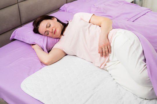 Fiziotab Pad Protecție Impermeabilă Reutilizabilă Saltea Pentru Pacienți Incontinență Lavabilă 90 X 85 Cm Albastru