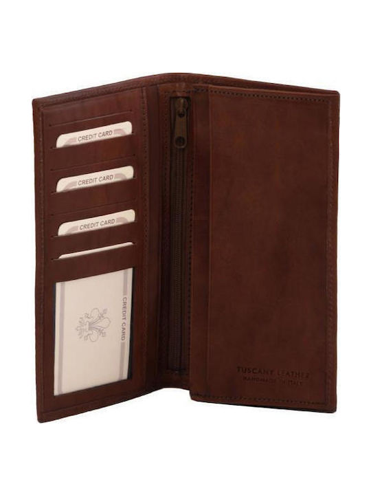 Leather Men's Wallet Classic Brown