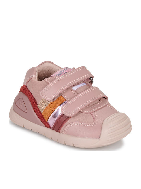 Kinder Sneakers Hoch Anatomisch mit Klettverschluss Rosa