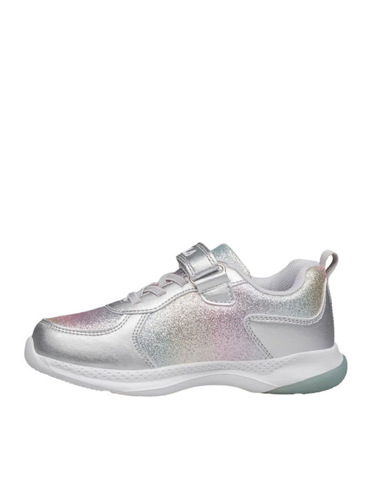 Memory Spectrolite Παιδικά Sneakers με Σκρατς & Φωτάκια Ασημί