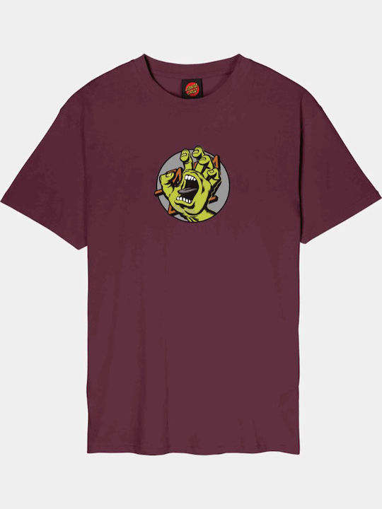 Hand T-shirt Dark Cherry SCA-TEE-12741