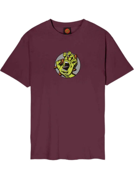 Hand T-shirt Dark Cherry SCA-TEE-12741