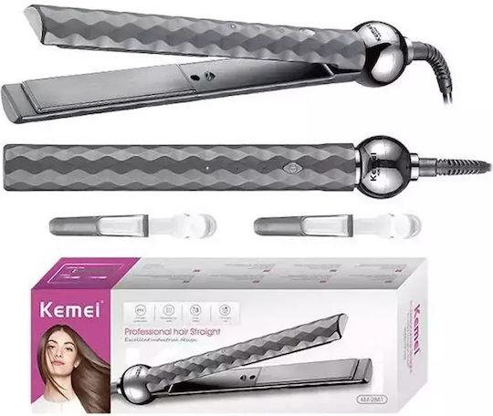 Kemei ΚΜ-2841 Πρέσα Μαλλιών με Κεραμικές Πλάκες 42W
