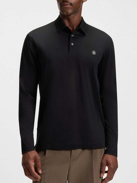 Polo Herrenblusen Langarm Schwarze