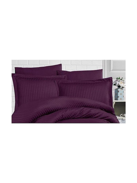 Kotonia Home Set Față de Pernă cu plic de acoperire Violet 40x40cm.