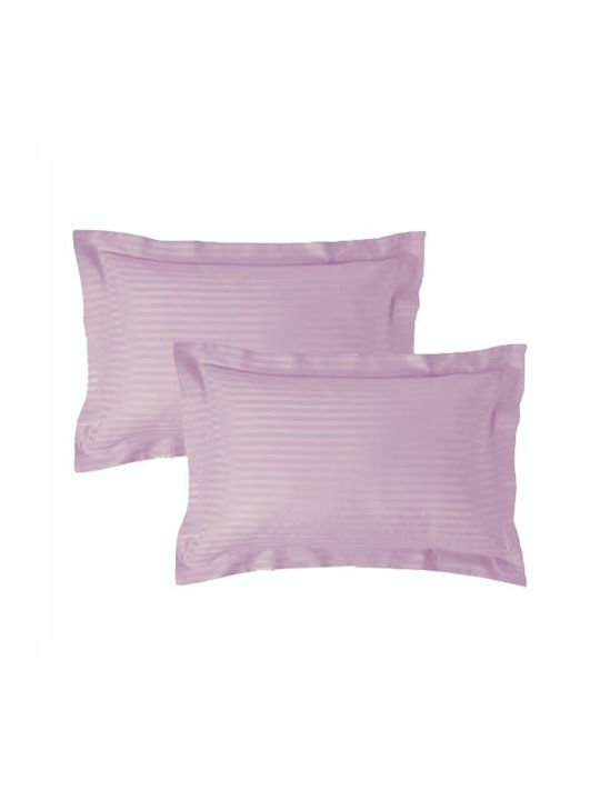 Kotonia Home Set Față de Pernă cu plic de acoperire Lila 50x70cm.