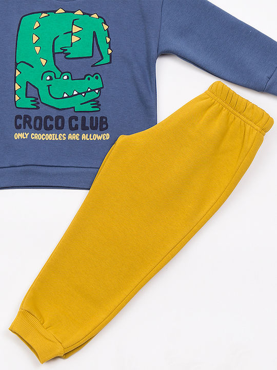 Kids Sweatpants Set Blue 2pcs