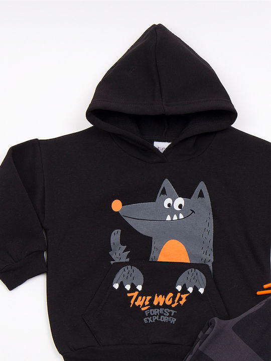 Kids Sweatpants Set Black 2pcs