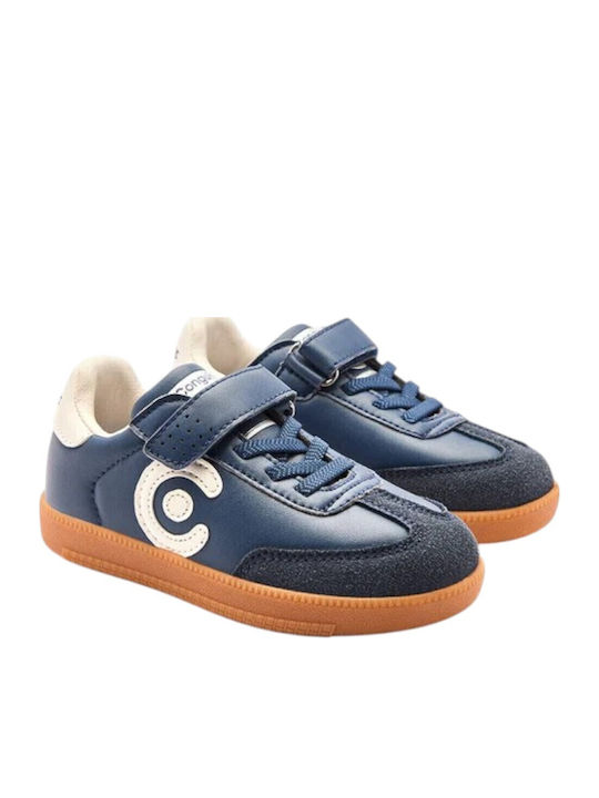 Kids Sneakers with Hoop & Loop Closure Navy Blue