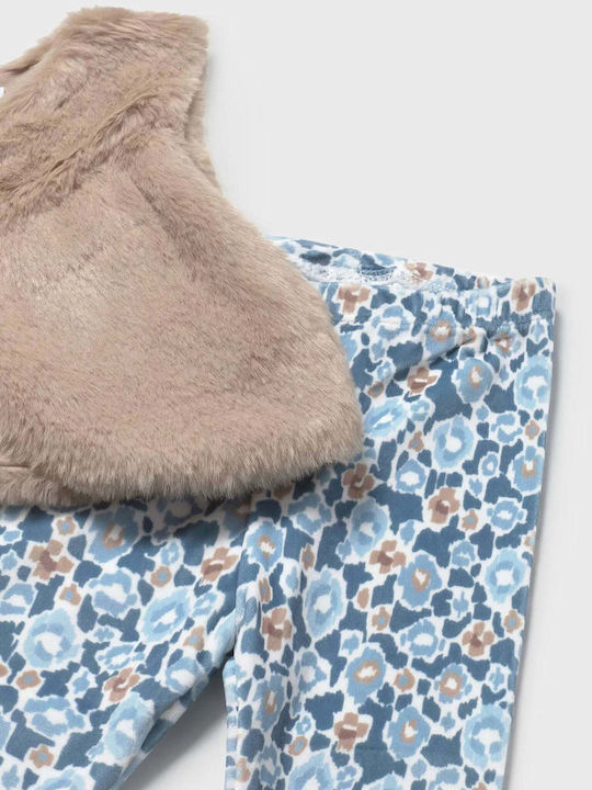 Kids' Set with Leggings Winter 3pcs Beige