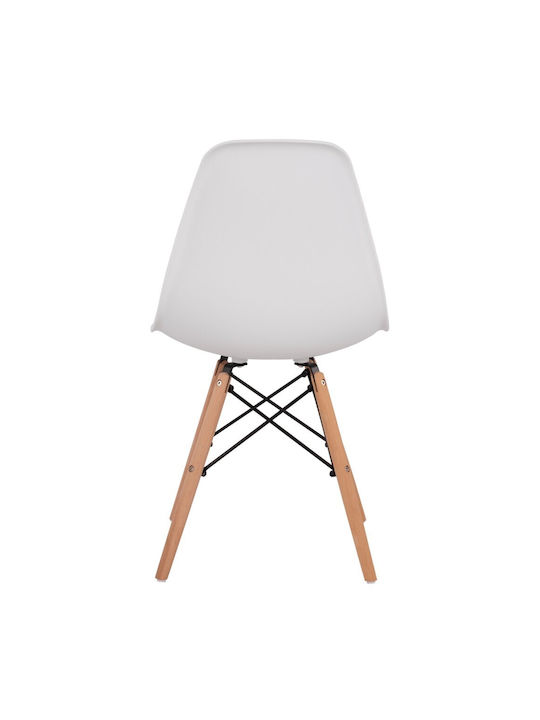Twist Kitchen Polypropylene Chair White 46x50x82cm