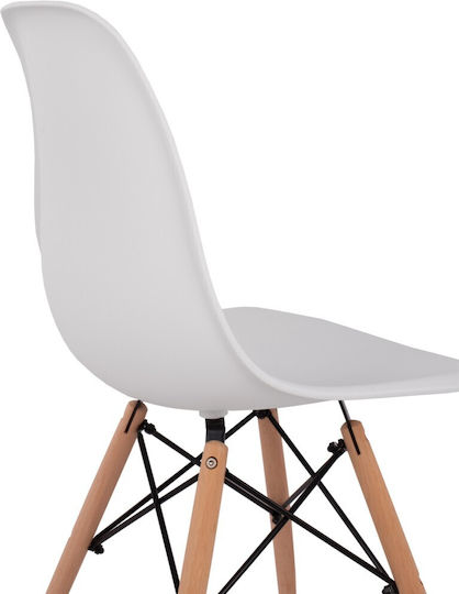 Twist Kitchen Polypropylene Chair White 46x50x82cm
