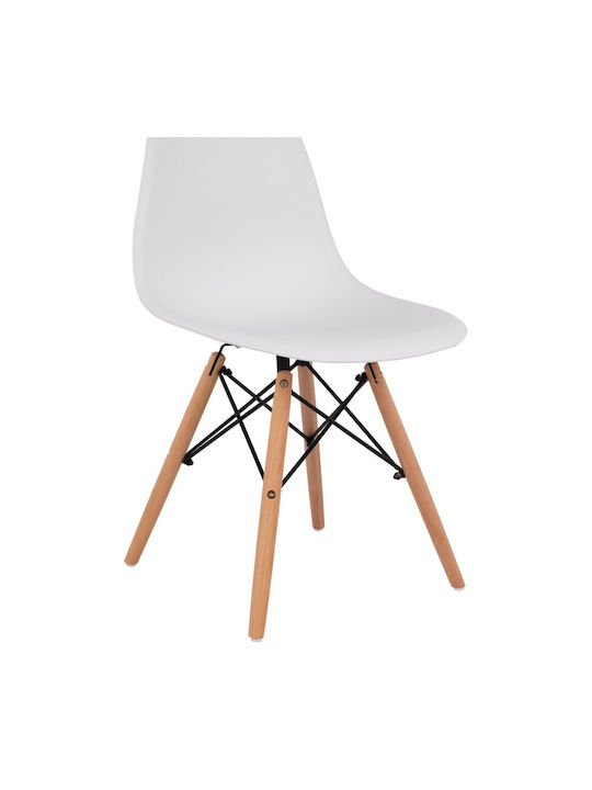 Twist Kitchen Polypropylene Chair White 46x50x82cm
