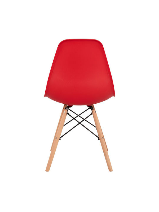 Twist PP Stühle Küche Red 1Stück 46.5x53x82cm