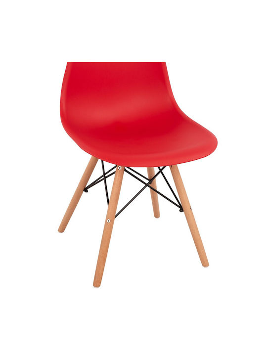 Twist PP Stühle Küche Red 1Stück 46.5x53x82cm