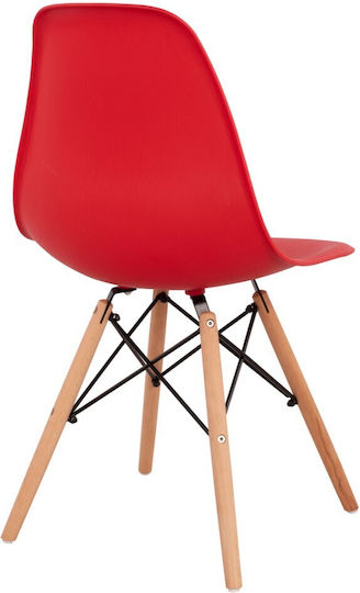 Twist PP Stühle Küche Red 1Stück 46.5x53x82cm