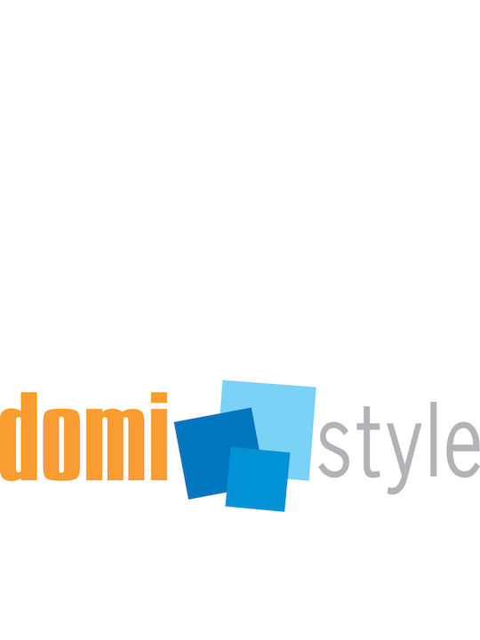 Domistyle Γωνιακή Επιτοίχια Ραφιέρα Μπάνιου Μεταλλική