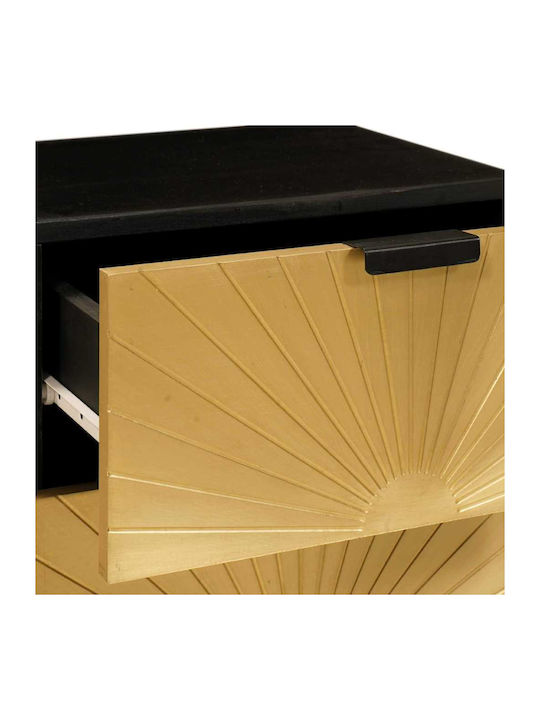 Solid Mango Wood Bedside Table 40x33.5x46cm