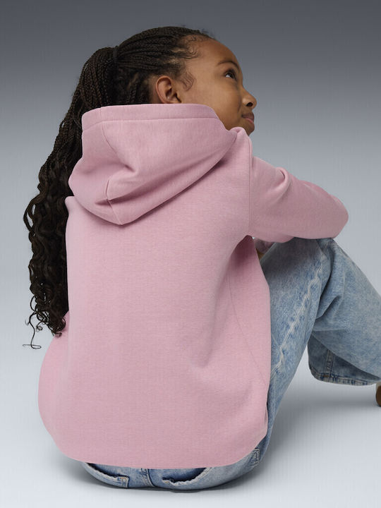 Kids Sweatshirt with Hood and Pockets Pink