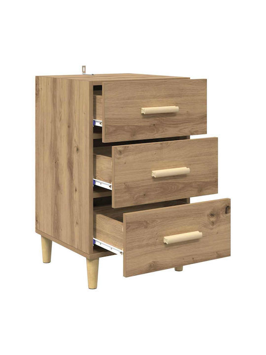 Комод Дървен Кафяв дъб 40x40x66см
