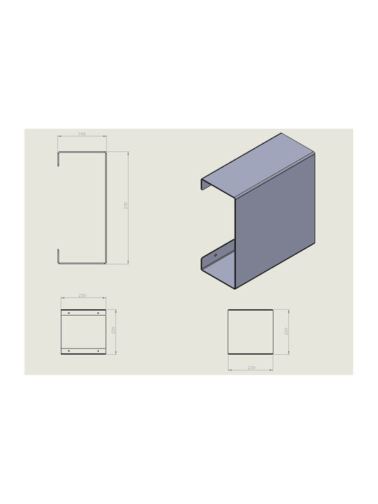 Verdi Wall Mounted Bathroom Shelf Metallic 10x10x23cm White