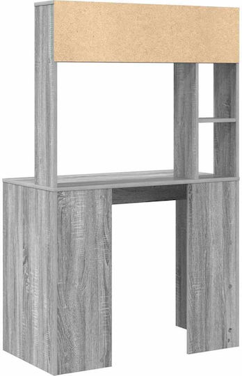 Дървено Бюро Сиво Sonoma 91x50x149см