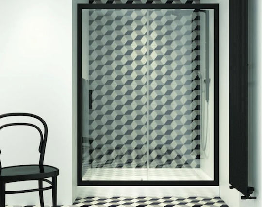 Orabella Energy Partea fixă Duș 106-110x110cm Mat Negru