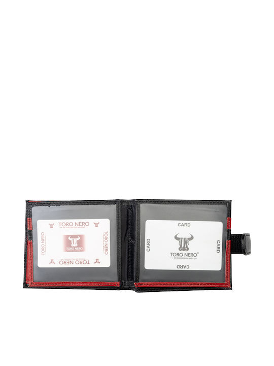 Кожен Мъжки Портфейл с RFID Червен
