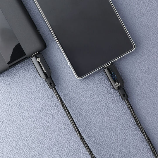 Forcell F-energy USB 2.0 Kabel USB-C männlich - USB-C 60W Schwarz 1.2m