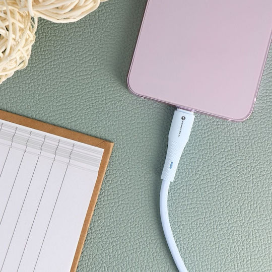 Forcell F-energy Редовна USB 2.0 Кабел USB-C мъжки - USB-A мъжки 66W Син 1м