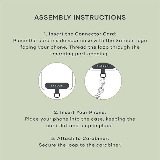 Satechi Braided USB 2.0 Cable USB-C male - USB-C 60W Black 1.5m