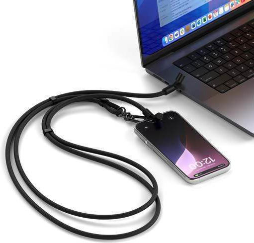 Satechi Braided USB 2.0 Cable USB-C male - USB-C 60W Black 1.5m