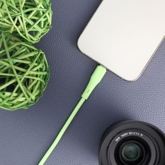 Forcell Regular la Cablu Lightning 27W Verde 1m