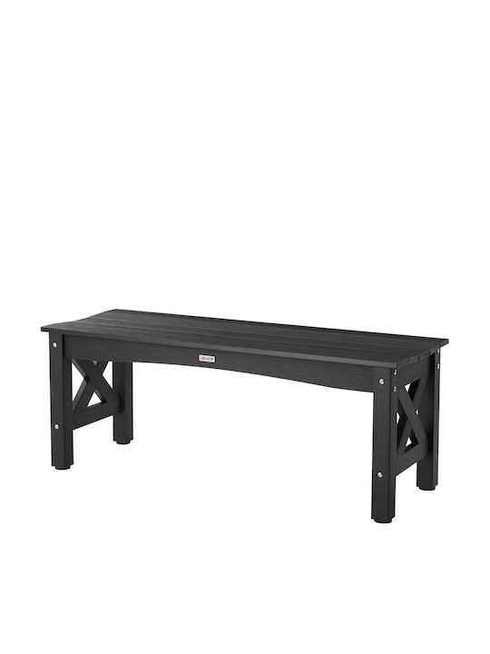Outdoor Bench Plastic 113x40x43.5cm